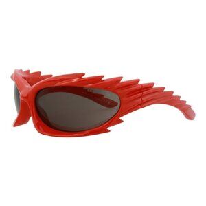 Balenciaga Unisex Shield/Wrap Red Red Grey Fashion Designer Eyewear